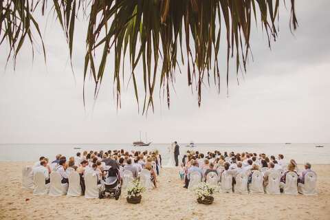 Thailand beach wedding