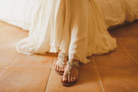 Bridal wedding sandals