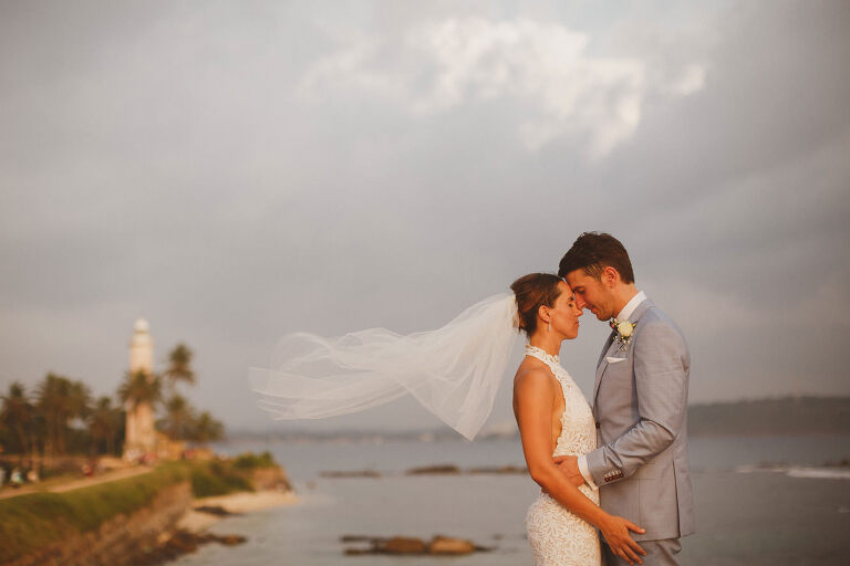 Galle Fort Bride and Groom portrait