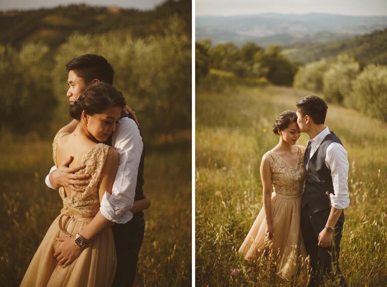 pre-wedding photographer Tuscany